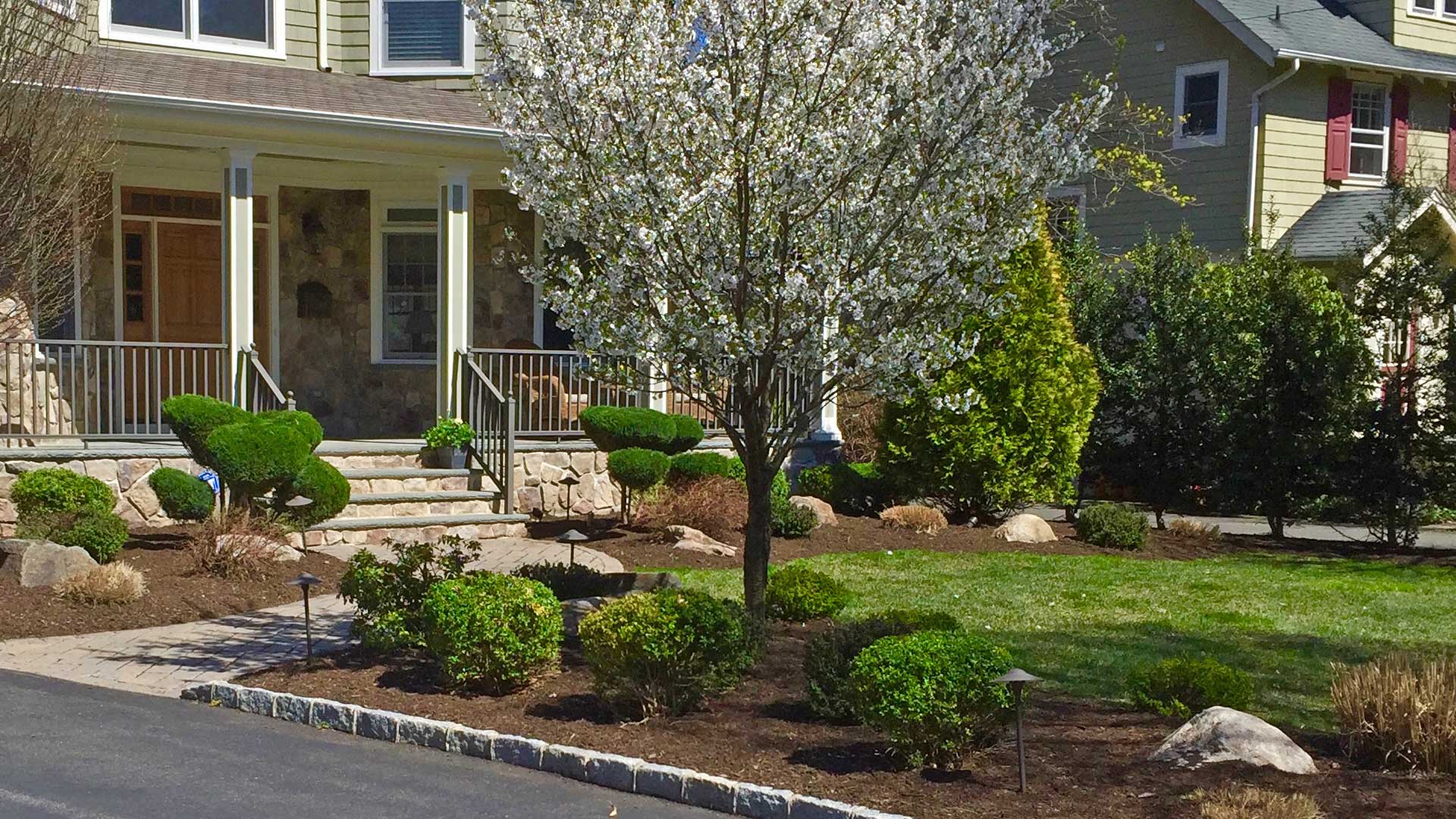 Lawn and landscaping in Scotch Plains, NJ.